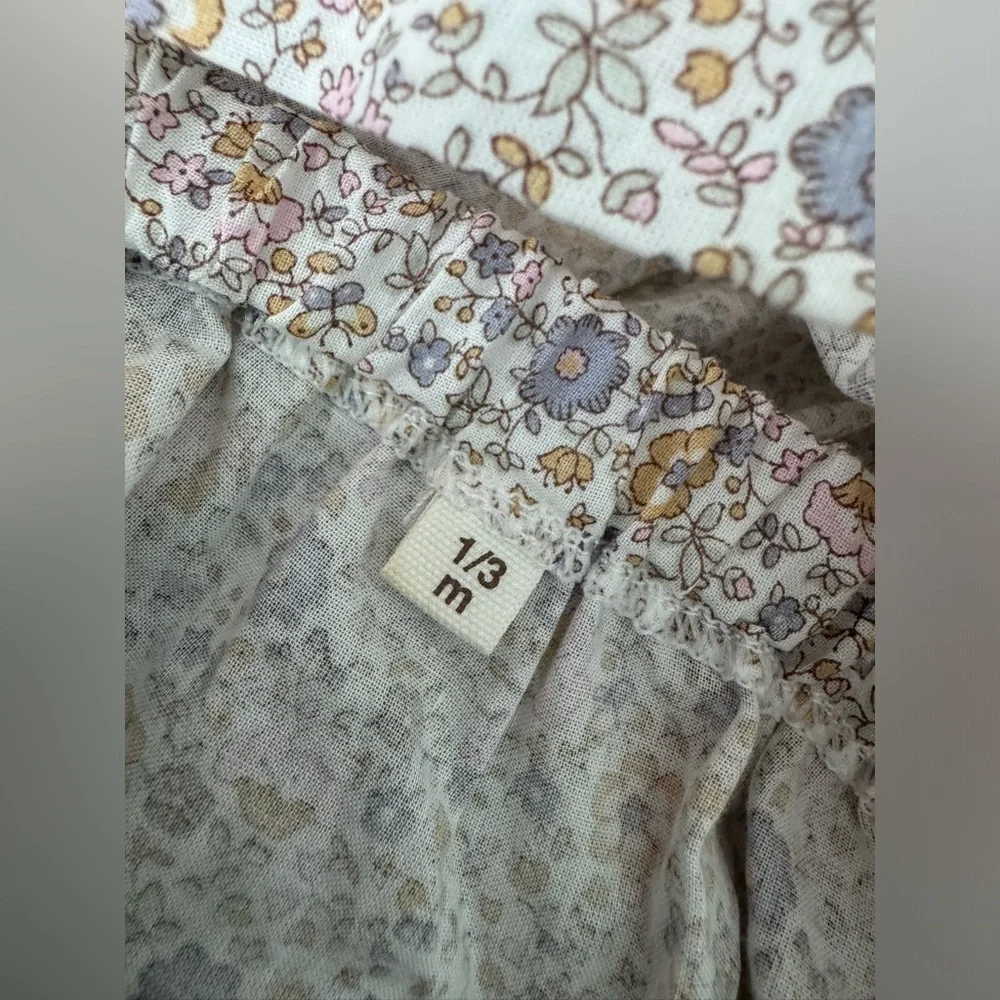 Teddy & Minou Floral Kids Dress and Bloomers Set